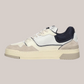 Sneakers CLC In Pelle e Suede Bianco Sand e Space Blu ROLM MC13 Autry