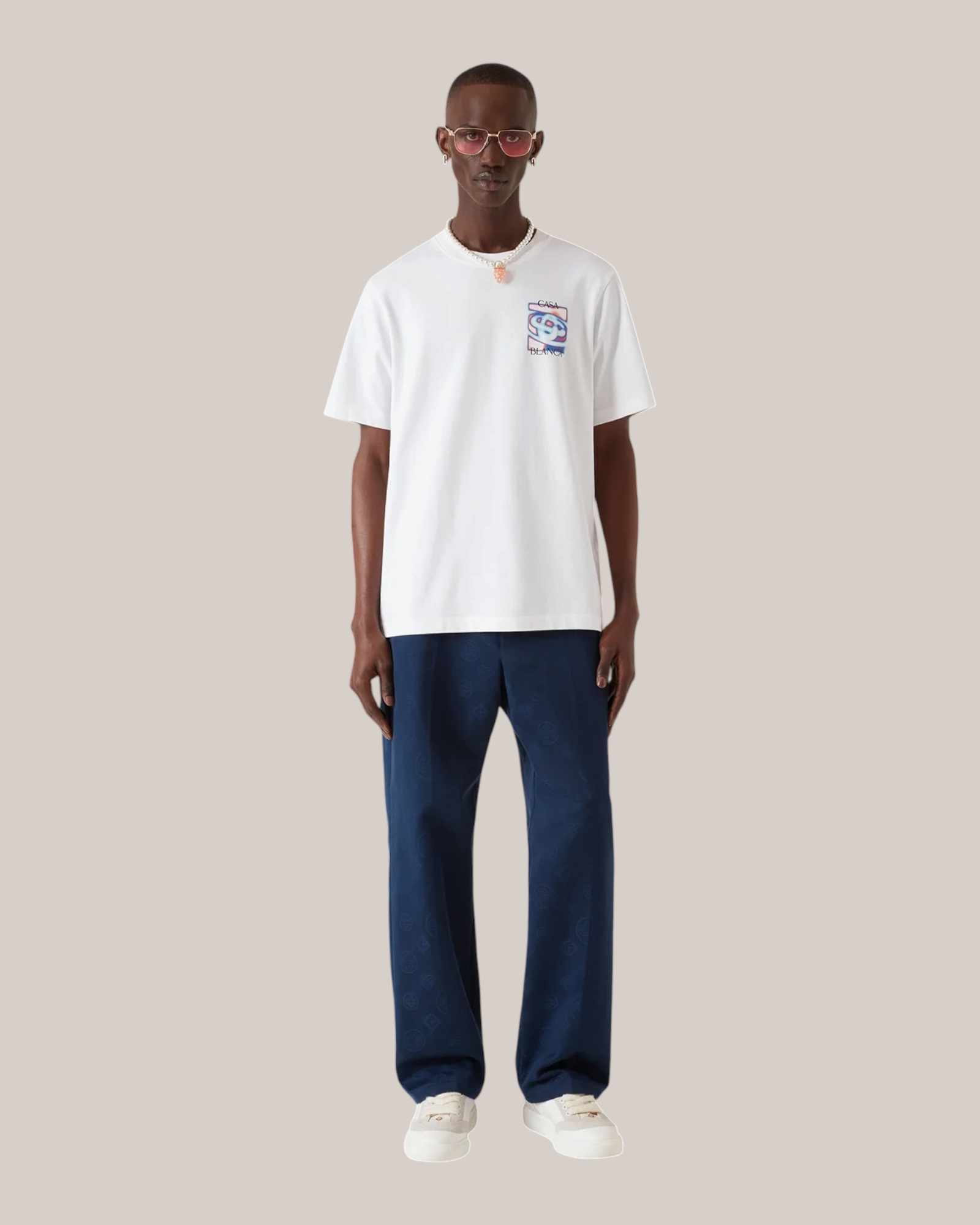 T-Shirt Heat Map Classic Bianca SP26-JTS-001-07 Casablanca