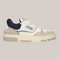 Sneakers CLC In Pelle e Suede Bianco Sand e Space Blu ROLM MC13 Autry