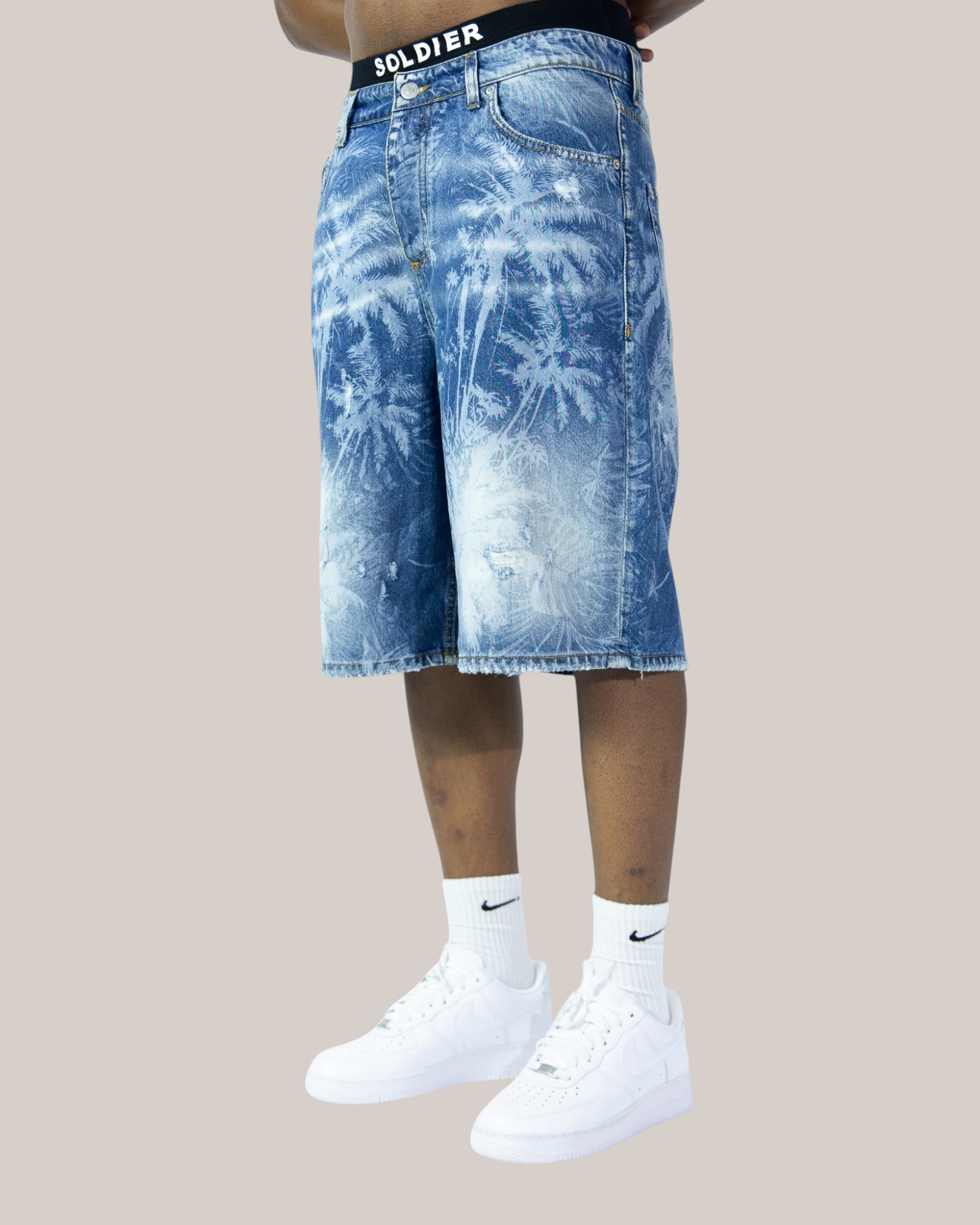 Short Baggy Fit Palma Blue Chiaro 05B Soldier