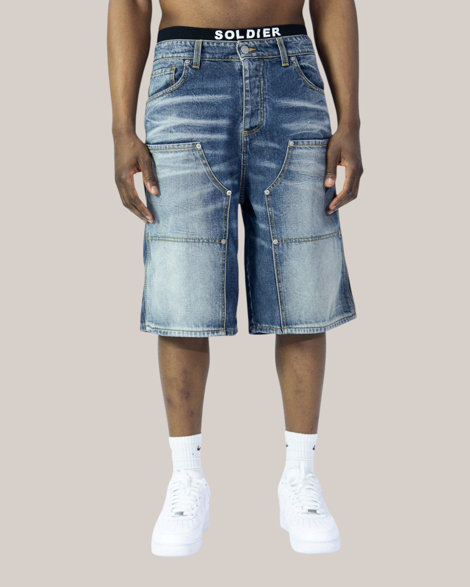 Short Baggy Fit Carpentier Blue Medio 01B Soldier