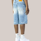 Short Baggy Fit Carpentier Blue Chiaro 02B Soldier